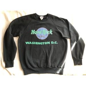 Vintage Hard Rock Cafe Washington DC Large Sweatshirt 90s Retro